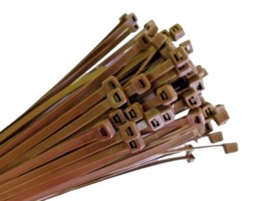100 Kabelbinder "braun" 100mm x 2,5mm