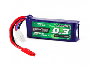 Turnigy Nano-Tech Plus 300mAh 2S 70C Lipo Pack